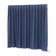 Verhuur Wentex Pipe & Drape systeem 3x3 blauw geplooid (per 3 meter)