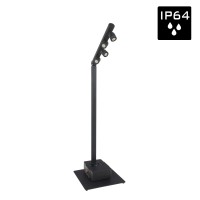 Verhuur Briteq BTI-AKKUPOLE BLACK batterij-gevoede IP64 4x5W LED verlichtingspaal