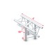 Verhuur ATF35 Truss T Cross FT30018 (Prolyte X30D C018 Compatible)