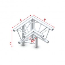 Verhuur ALF34 Truss 3-weg hoek FT30013 (Prolyte X30D C013 Compatible)